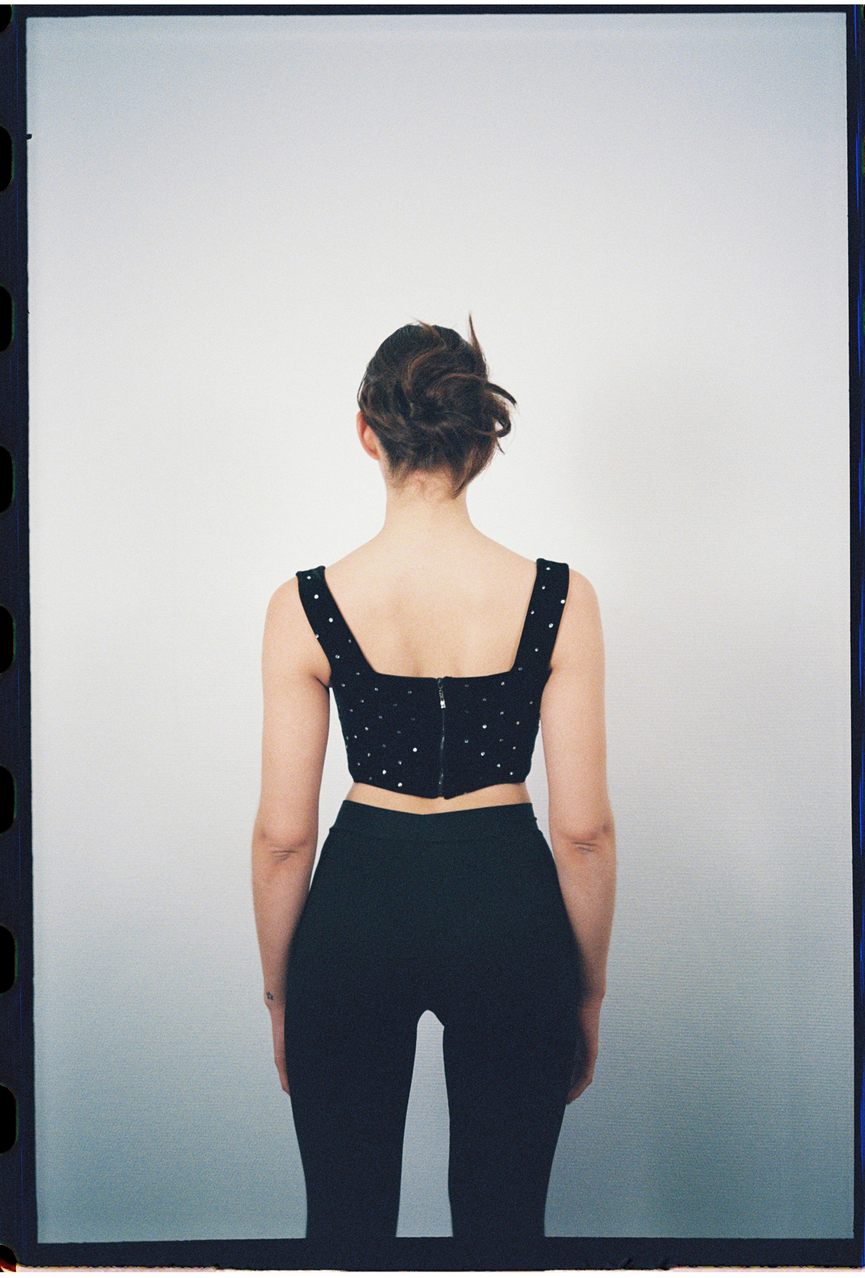 Classic Corset - black velvet - Image 2